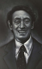 Harvey Milk, Gay pride and LGBT pride art,  Original Oil Painting on Black Velvet by Enrique Felix , "Felix" - #F156