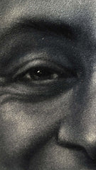 Harvey Milk, Gay pride and LGBT pride art,  Original Oil Painting on Black Velvet by Enrique Felix , "Felix" - #F156