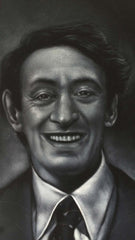 Harvey Milk, Gay pride and LGBT pride art,  Original Oil Painting on Black Velvet by Enrique Felix , "Felix" - #F156
