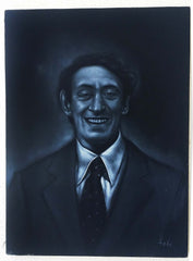 Harvey Milk, Gay pride and LGBT pride art,  Original Oil Painting on Black Velvet by Enrique Felix , "Felix" - #F156