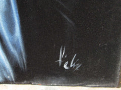 Joseph Smith Portrait, Mormon Founder,   Original Oil Painting on Black Velvet by Enrique Felix , "Felix" - #F162