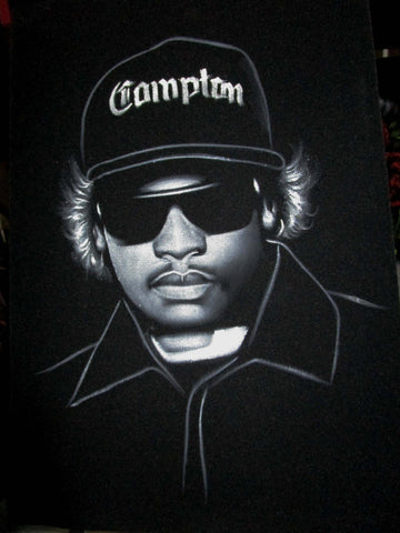Eazy-E portrait ; Original Oil painting on Black Velvet by Zenon Matias Jimenez- #JM132