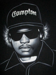 Eazy-E portrait ; Original Oil painting on Black Velvet by Zenon Matias Jimenez- #JM132