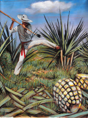 El Jimador Agave Farmer  for mezcal, sotol and tequila size 24"x 18" by Palomares PM58